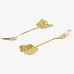 Dessert forks with butterfly topper - 2 pcs