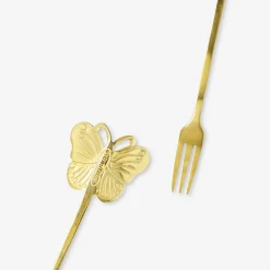 Dessert forks with butterfly topper - 2 pcs
