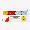 Dinosaur and tomato highlighters - 4 pcs