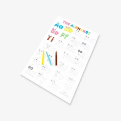DIY alphabet poster