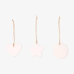 DIY ceramic ornaments - 3 pcs
