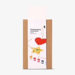 DIY ceramic ornaments - 3 pcs