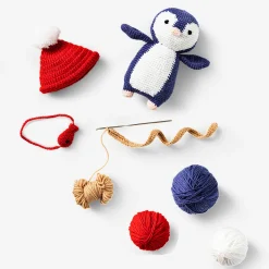 DIY crochet penguin
