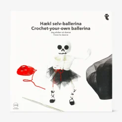 DIY crochet skeleton ballerina