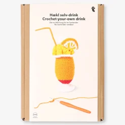 DIY crochet tropical drink