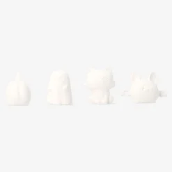 DIY decorative Halloween figures with paint and brush - 4 pcs