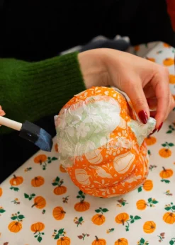 DIY decoupage pumpkin
