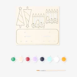 DIY doublesided wooden house for Halloween and Christmas