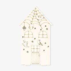 DIY doublesided wooden house for Halloween and Christmas