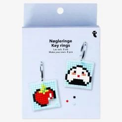 DIY key rings - 8 pcs