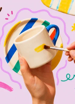 DIY mug with saucer - 280 ml