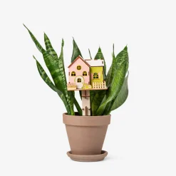 DIY wooden house with paint