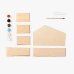 DIY wooden nativity play