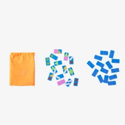 Dominoes in a book
