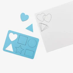 Drawing stencil with assorted shapes - 6 pcs