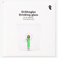 Drinking glasss with flower inside - 350 ml