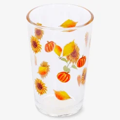 Drinking glass with sunflower print - 220 ml