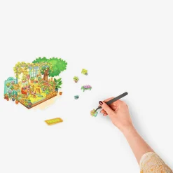3D sticker scene - Flower garden