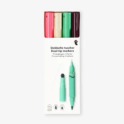 Dual-tip markers for journaling - 4 pcs