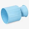 Elevated blue metal plant pot - 11 cm