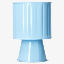 Elevated blue metal plant pot - 11 cm