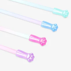 Erasable gel ink pens - Paw toppers - 4 pcs
