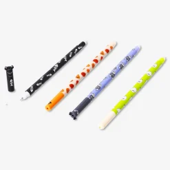 Erasable gel pens with Halloween print - 4 pcs