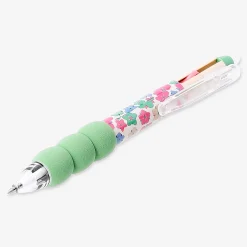 Erasable multi coloured gel pen - Flower design