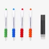 Erasable pens with black refills - 4 pcs