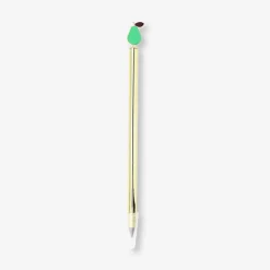 Everlasting pencil - Gold with green pear topper