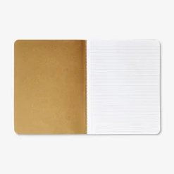 Exercise book with craft paper cover