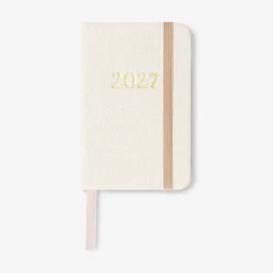 Fabric cover weekly diary 2027 - English