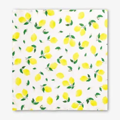 Fabric napkins with lemon print - 2 pcs