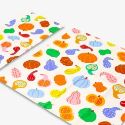 Fabric napkins with pumpkin print - 2 pcs