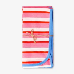 Fabric napkins with stripes - 2 pcs