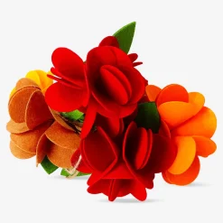 Felt flower garland - 200 cm