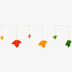 Felt garland with autumn leaves - 300 cm