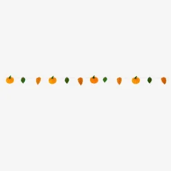 Felt garland with pumpkins - 300 cm