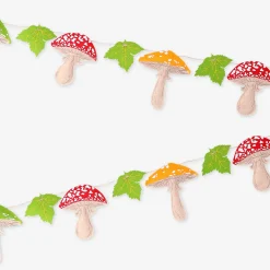Felt mushroom garland - 200 cm