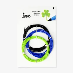 Filaments for 3D pen - Black, Blue, Green