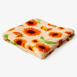 Fleece blanket with autumnal print - 180x130 cm