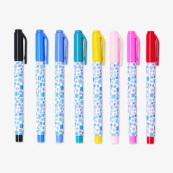 Floral drawing pens for journaling - 8 pcs