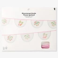 Floral fabric garland - 300 cm