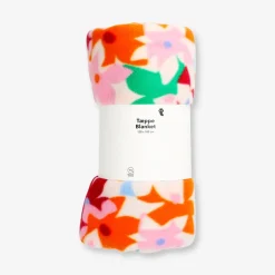 Floral fleece blanket - 130x180 cm