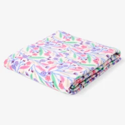 Floral fleece blanket - 180x130 cm