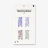 Floral magnetic bookmarks - 4 pcs
