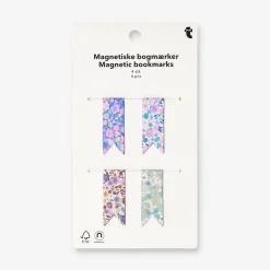 Floral magnetic bookmarks - 4 pcs