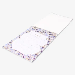 Floral monthly calendar for hanging 2027