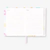 Floral study planner with zip lock - English