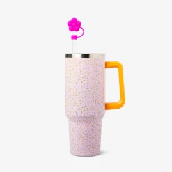 Flower and croissant straw covers - 2 pcs